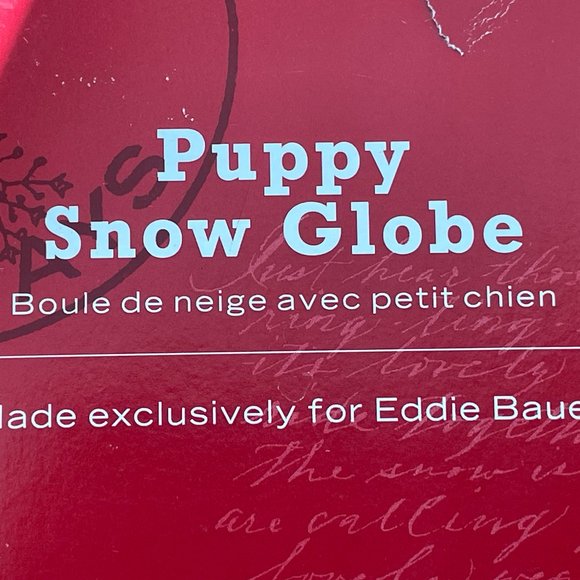 Puppy Snow Globe By Eddie Bauer - Picture 4 of 9